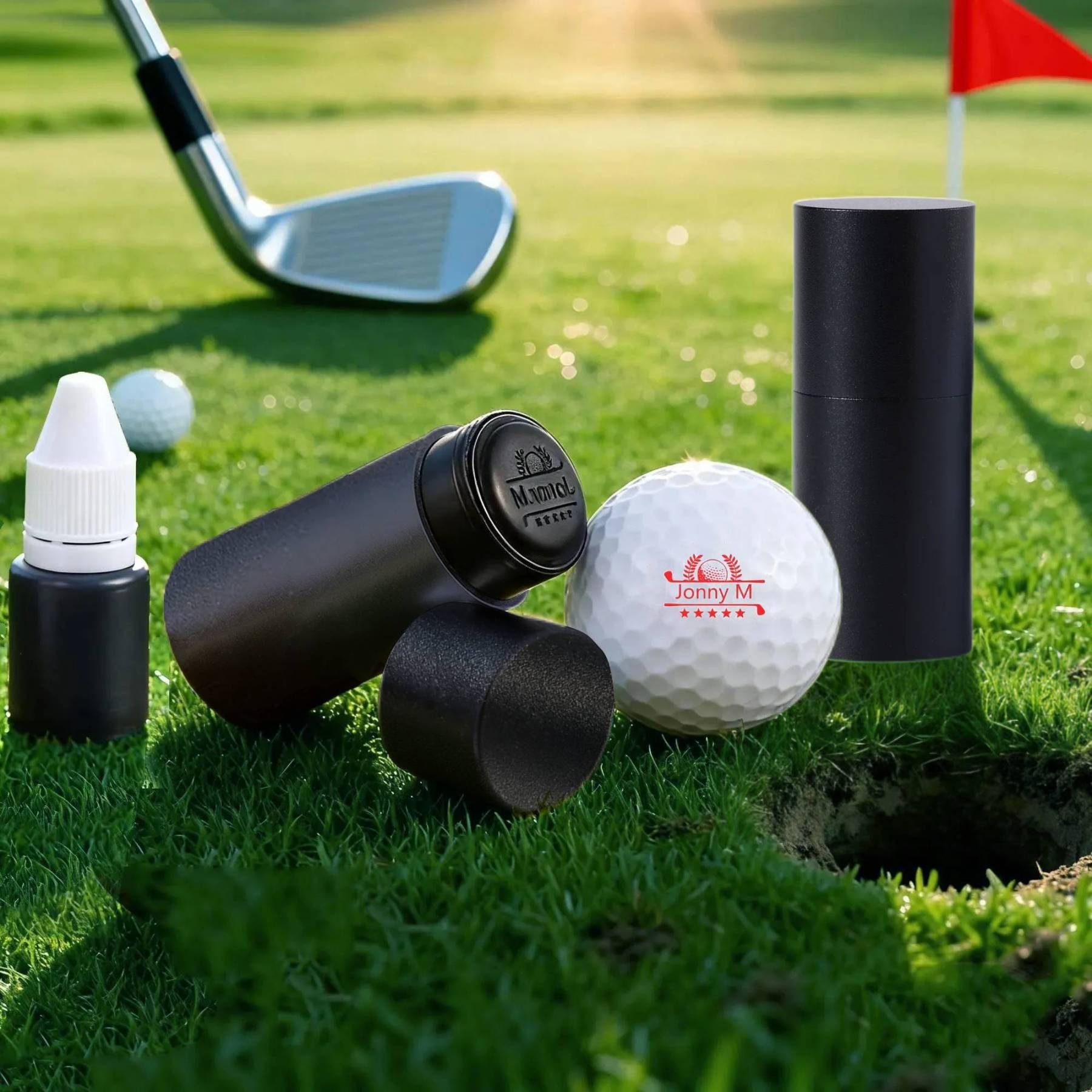 Personalised Golf Ball Stamp – Custom Name & Icon | Jessemade