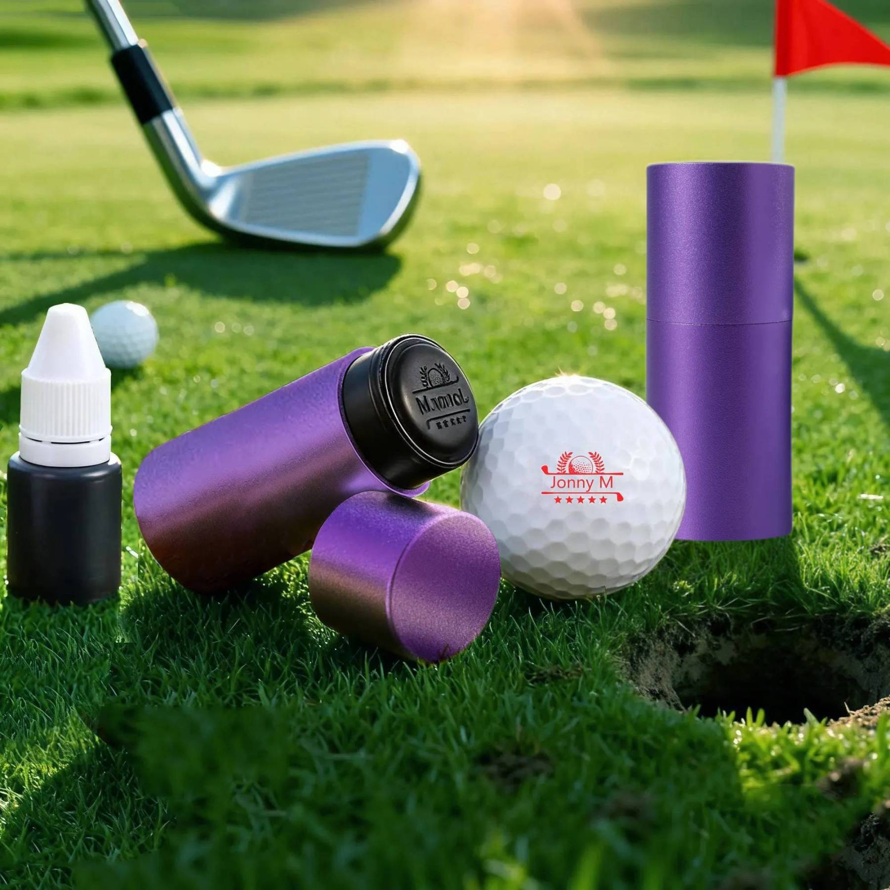 Personalised Golf Ball Stamp – Custom Name & Icon | Jessemade
