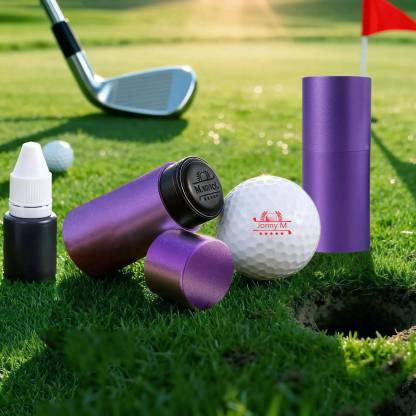 Personalised Golf Ball Stamp – Custom Name & Icon | Jessemade
