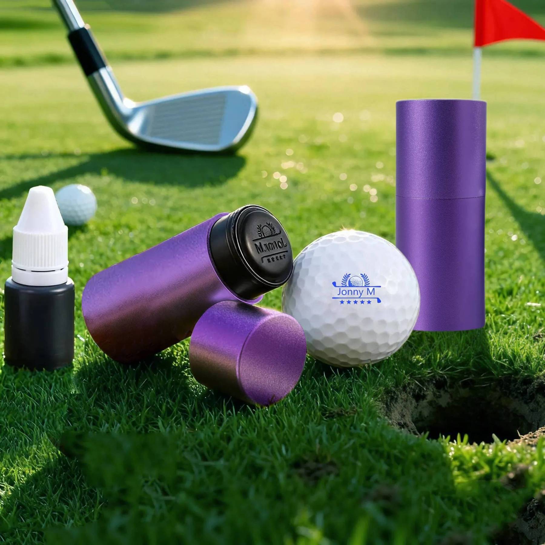 Personalised Golf Ball Stamp – Custom Name & Icon | Jessemade