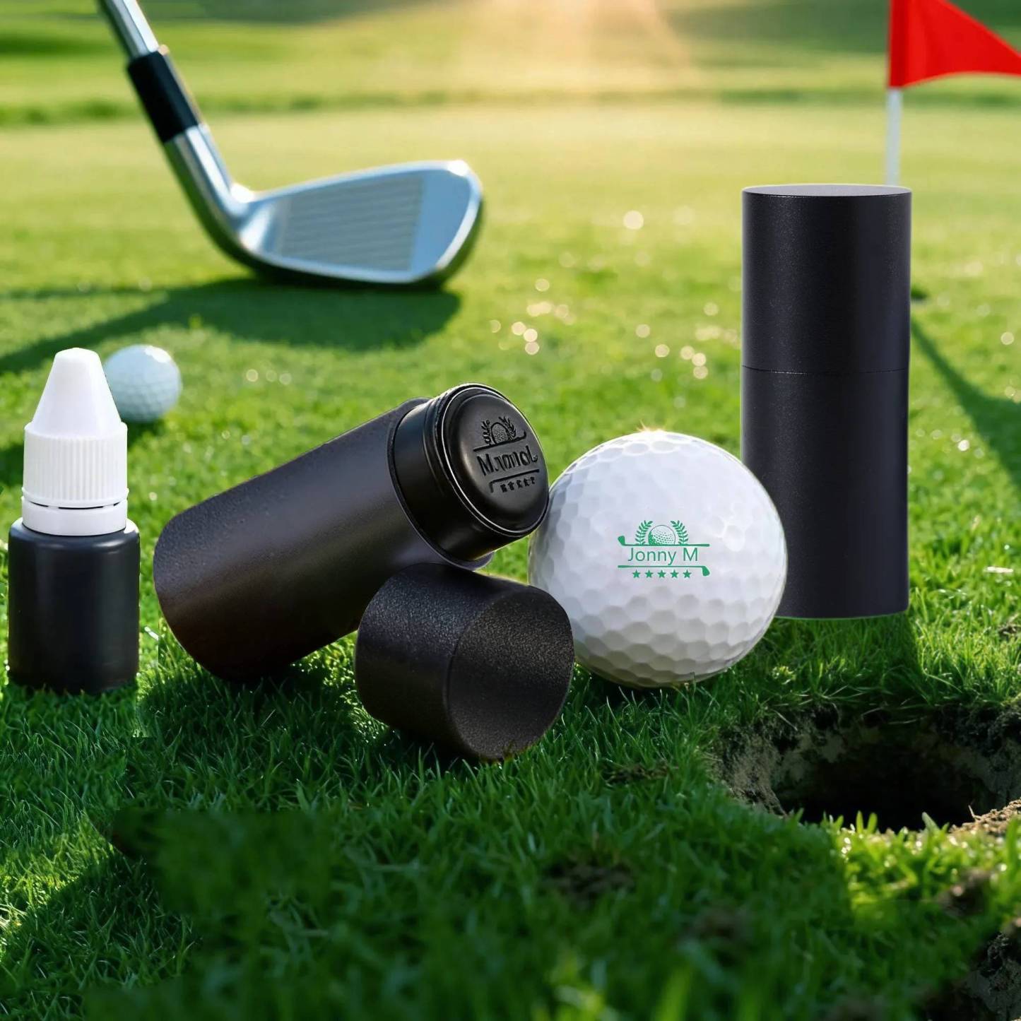Personalised Golf Ball Stamp – Custom Name & Icon | Jessemade