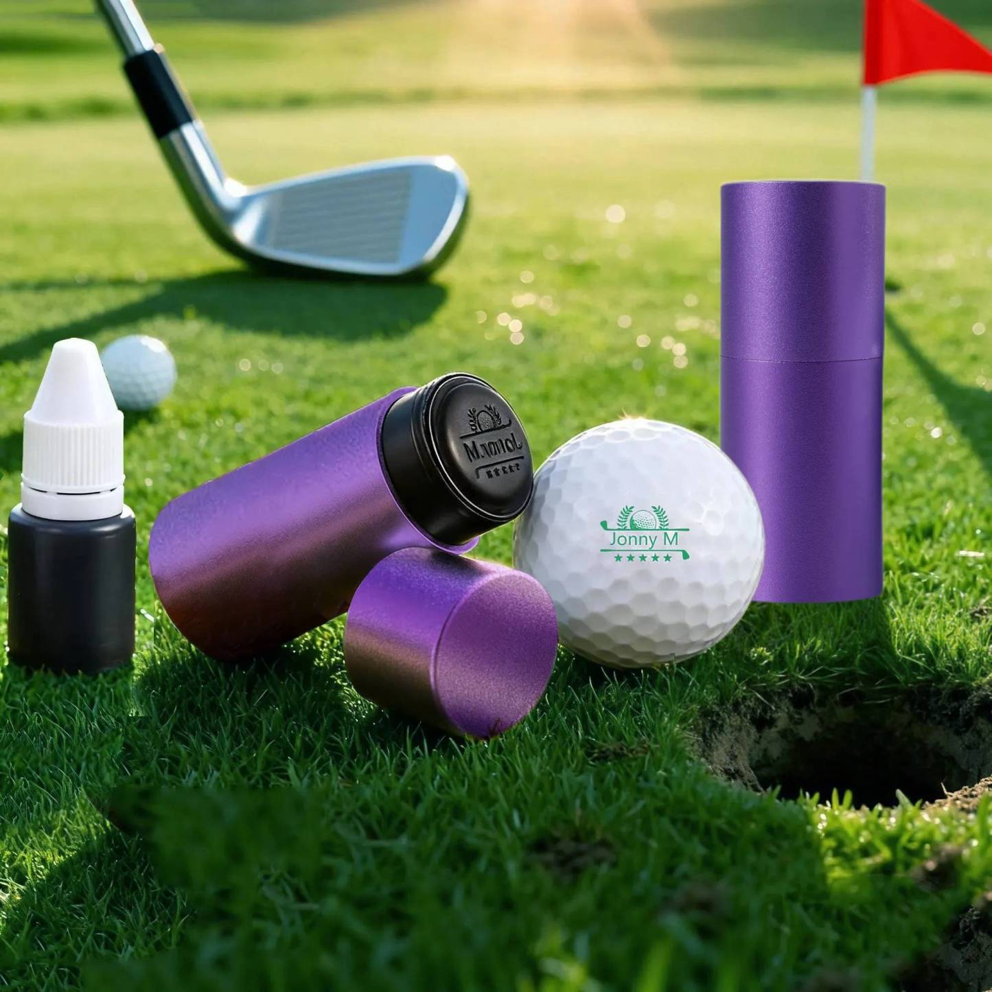 Personalised Golf Ball Stamp – Custom Name & Icon | Jessemade