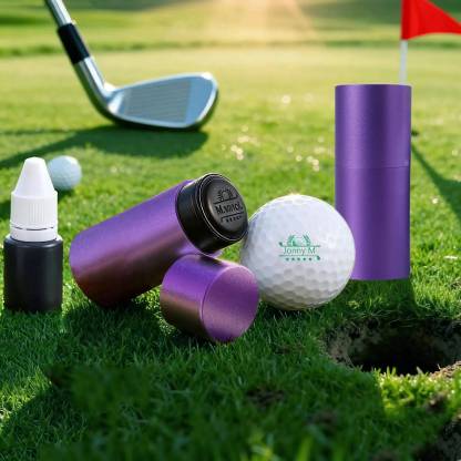 Personalised Golf Ball Stamp – Custom Name & Icon | Jessemade