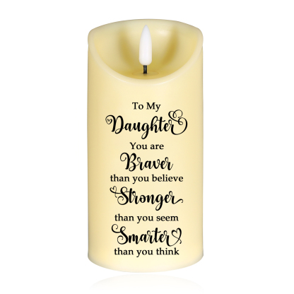 Personalised LED Candle for Mum & Daughter 2-4 Names Gift for Mum | Jessemade