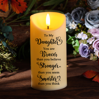 Personalised LED Candle for Mum & Daughter 2-4 Names Gift for Mum | Jessemade