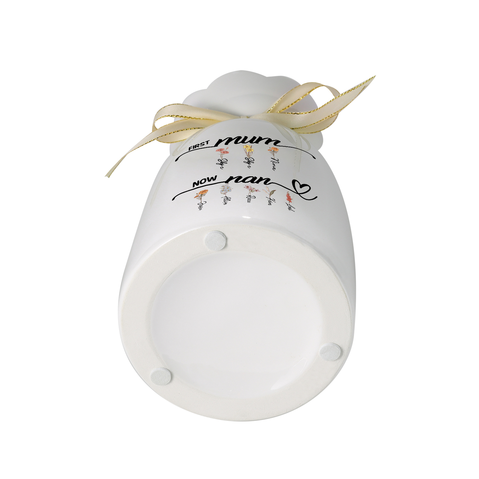 [Copy]Birth Flower Vase Personalised Ceramic Vase Custom 2-12 Names Gift for Mum, Nan or Grandma | Jessemade