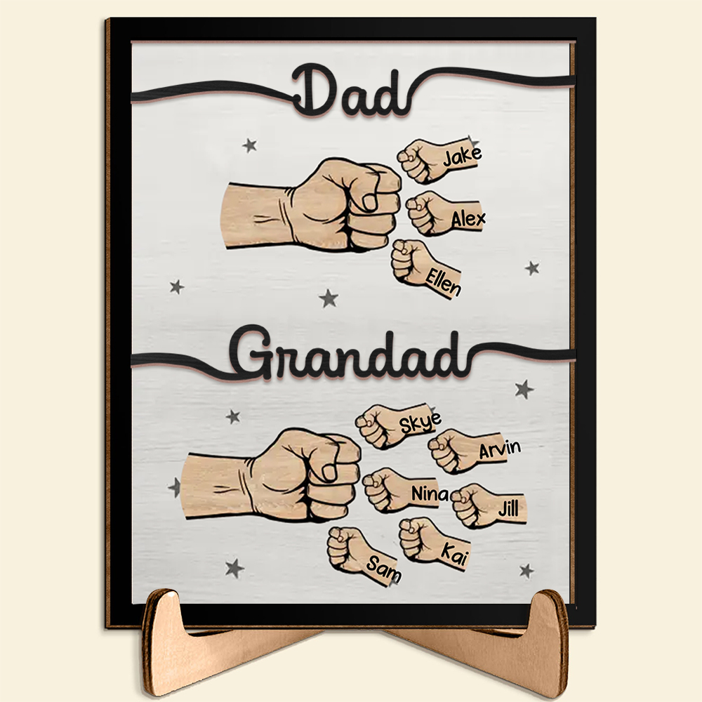 [Copy]Personalised Wooden Plaque – Custom Text & 2-8 Names, Unique Family Gift | Jessemade