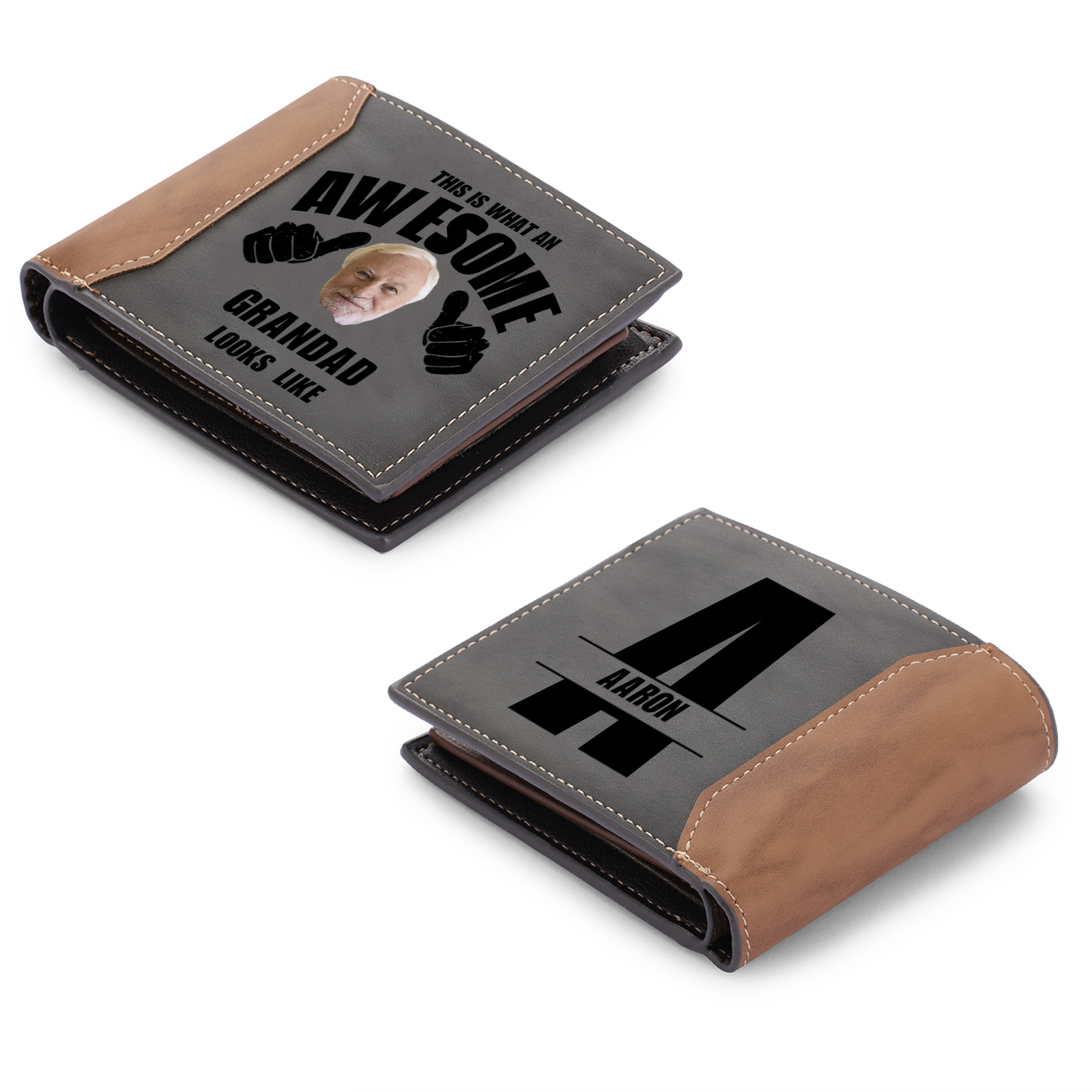 [Copy]Personalised Wallet for Dad – Custom with 2-9 Names & Title | Jessemade