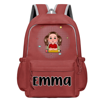 Personalised Kids’ School Backpack – Custom Name & Cartoon Design, Multiple Colours Back to school gift | Jessemade