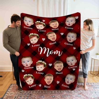 Personalised Photo Blanket Cozy Custom Gift for mum | Jessemade