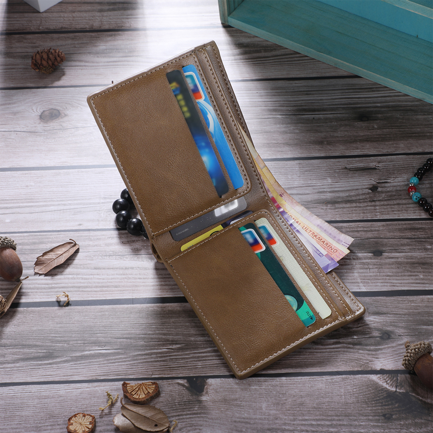 Personalised Father’s Day Wallet – Custom “We Love You Dad” Leather Wallet with Kids' Names | Jessemade