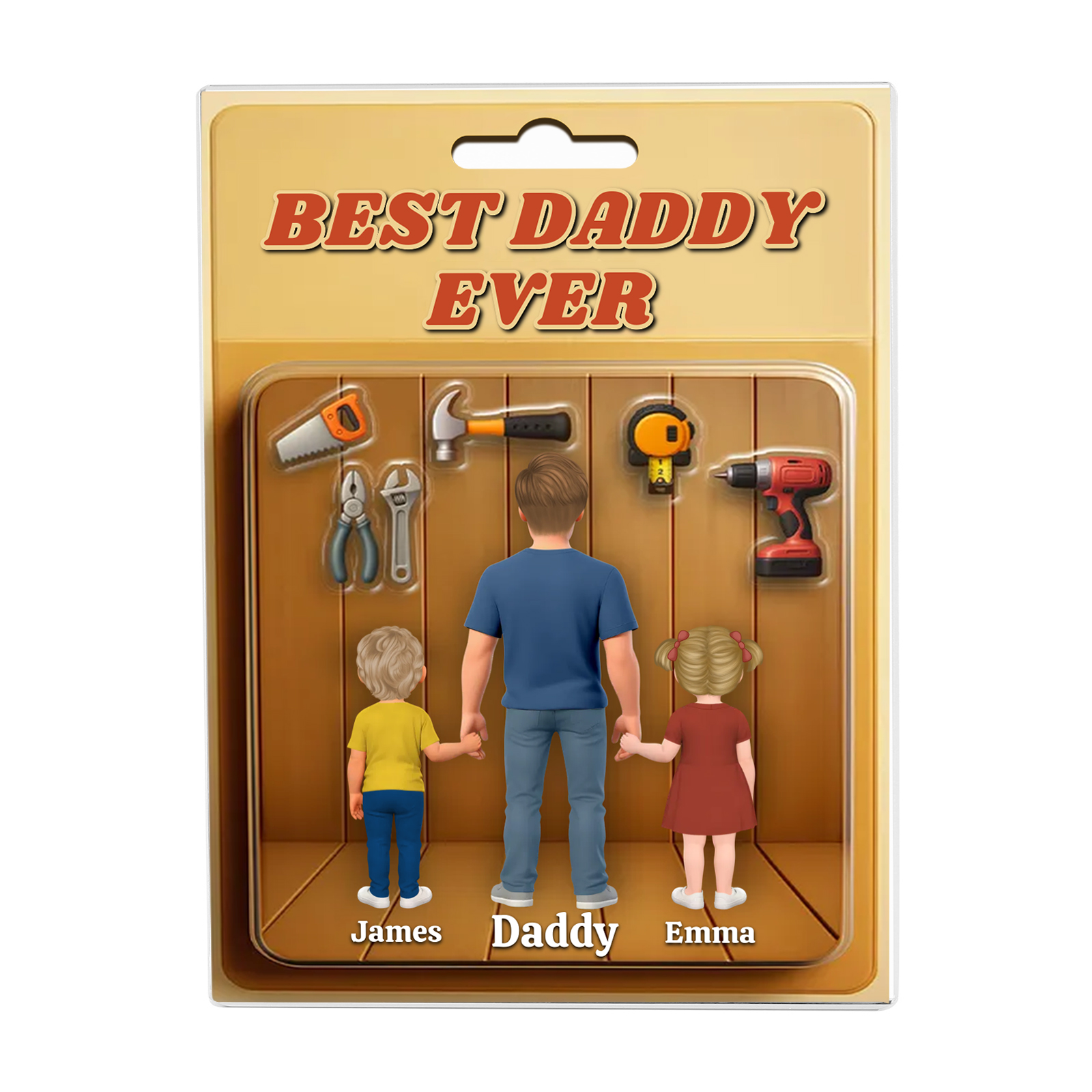 Custom Father’s Day Gift – Tool-Themed “Best Daddy Ever” Plaque with Personalised Men’s Bracelet | Jessemade