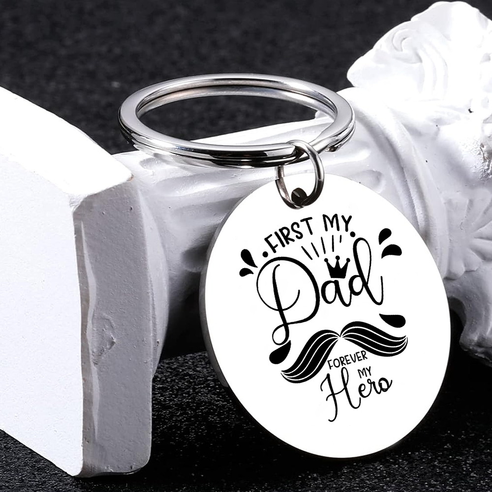Stainless Steel Dad Keyring – Thoughtful Gift for Dad - Father's Day Gift | Jessemade