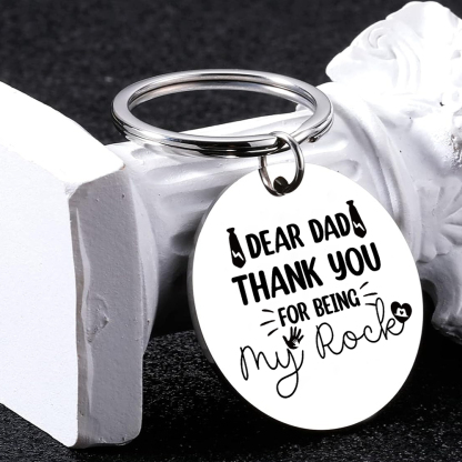 Stainless Steel Dad Keyring – Thoughtful Gift for Dad - Father's Day Gift | Jessemade