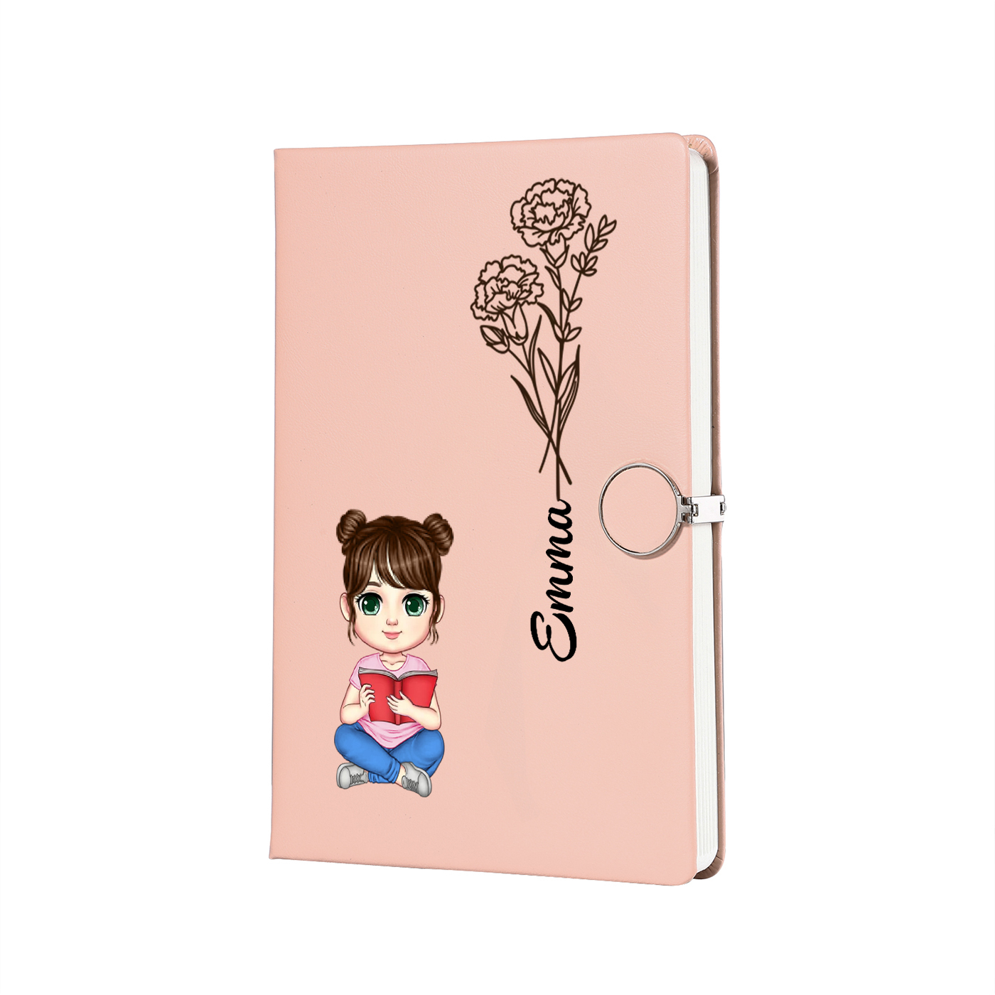 Personalised A5 Notebook Gift Set with Custom Name & Cute Illustration | Back to school gifts | Jessemade