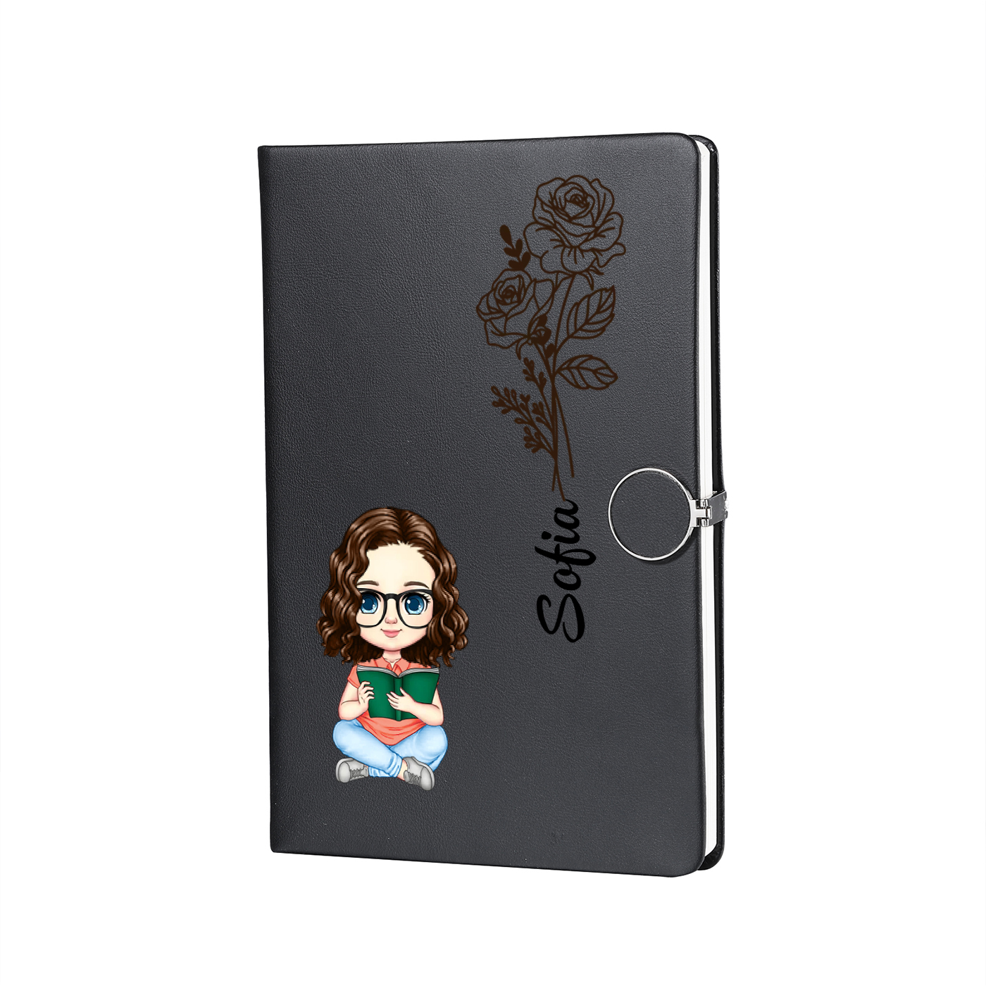 Personalised A5 Notebook Gift Set with Custom Name & Cute Illustration | Back to school gifts | Jessemade