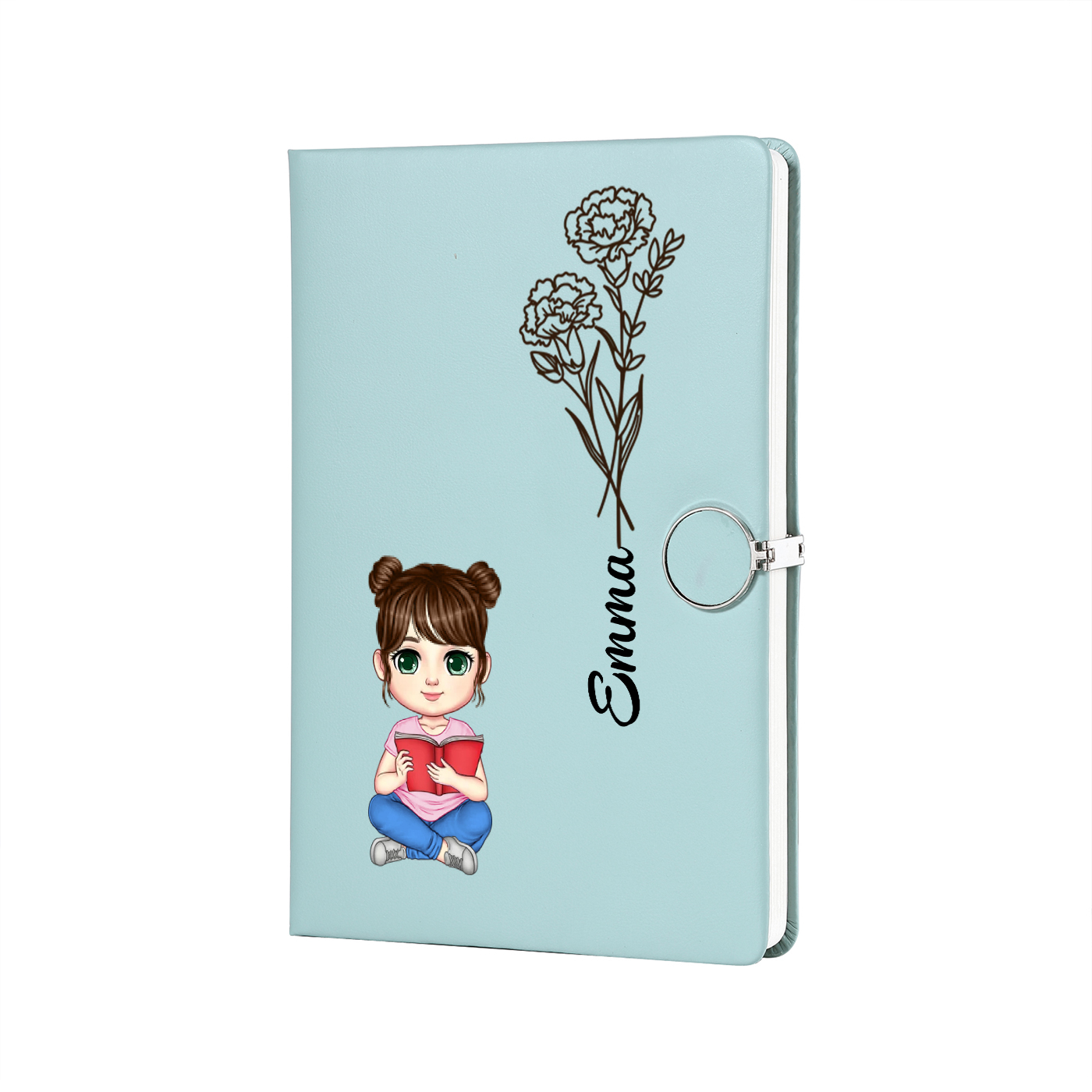 Personalised A5 Notebook Gift Set with Custom Name & Cute Illustration | Back to school gifts | Jessemade