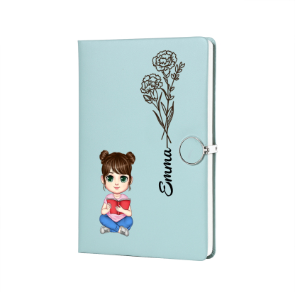 Personalised A5 Notebook Gift Set with Custom Name & Cute Illustration | Back to school gifts | Jessemade