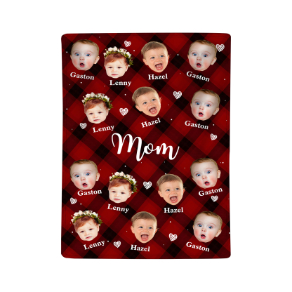 Personalised Photo Blanket Cozy Custom Gift for mum | Jessemade