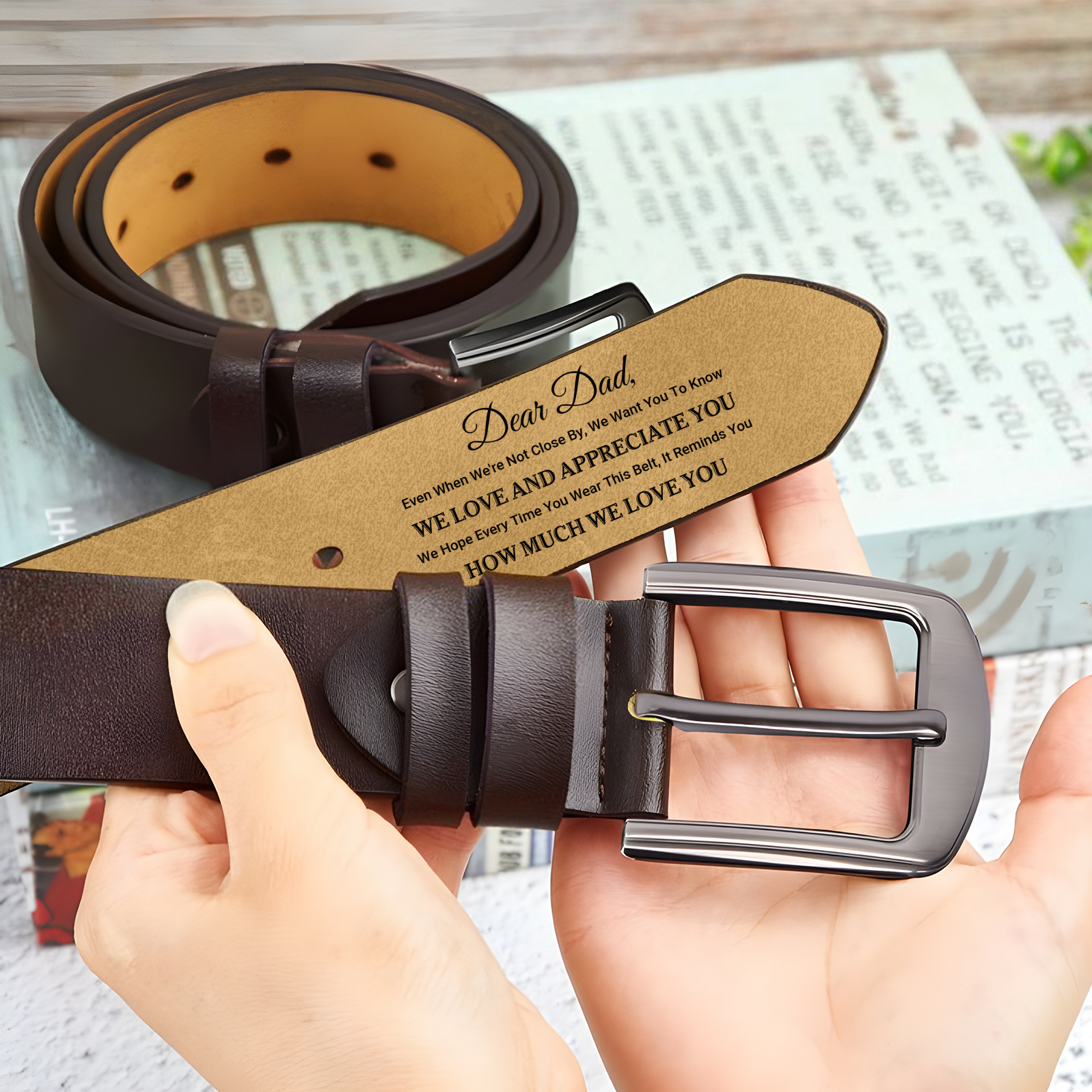 [Copy]Personalised Man’s Belt Custom 2 Letters Now You Will Always Think of Me Gift for Him | Jessemade