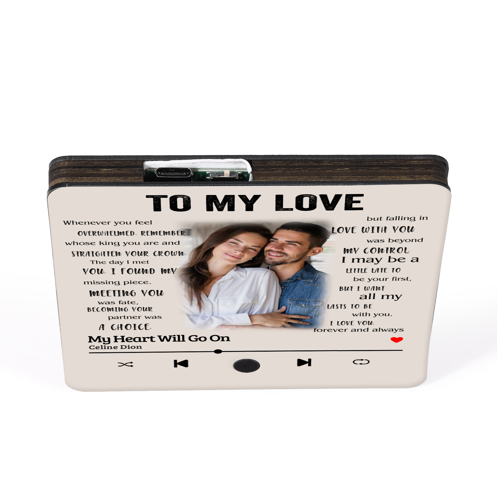 Personalised Photo Fridge Magnet To My Love I Know What Love Is Valentines Day Gift for Couples
