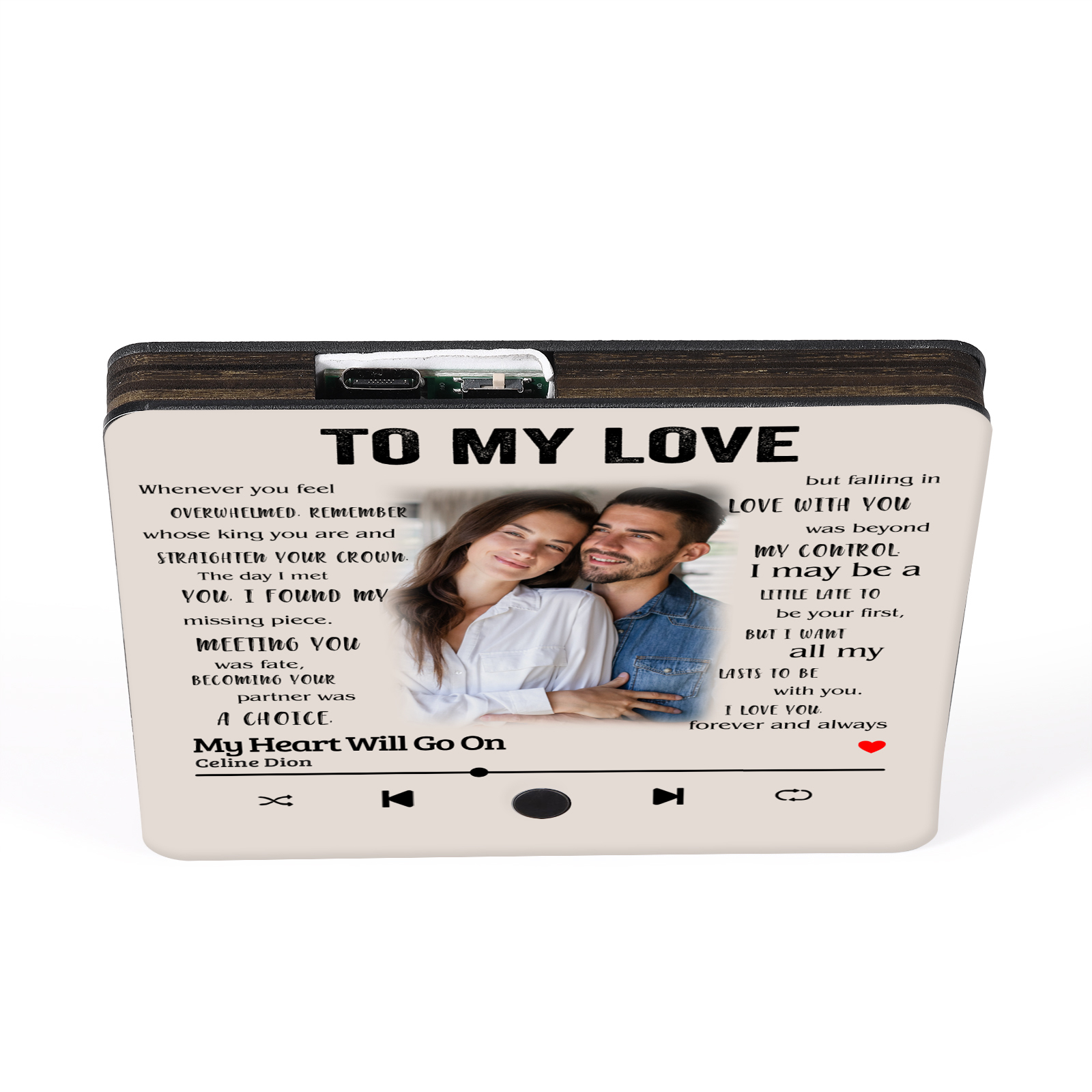 Personalised Photo Fridge Magnet To My Love I Know What Love Is Valentines Day Gift for Couples