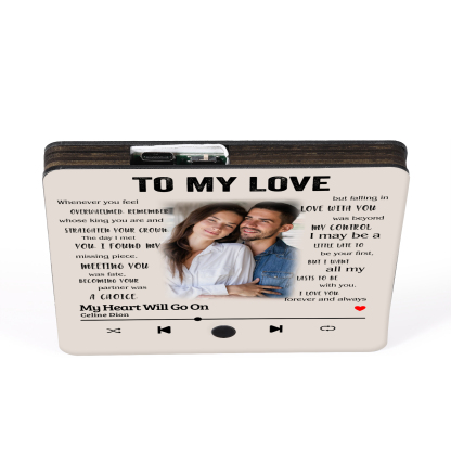 Personalised Photo Fridge Magnet To My Love I Know What Love Is Valentines Day Gift for Couples