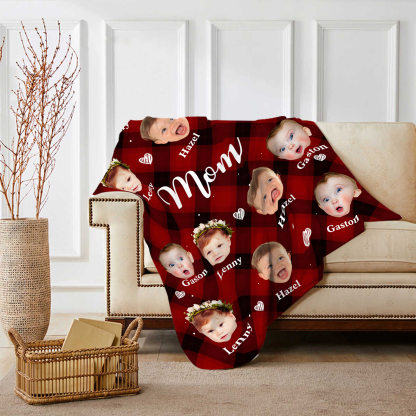 Personalised Photo Blanket Cozy Custom Gift for mum | Jessemade