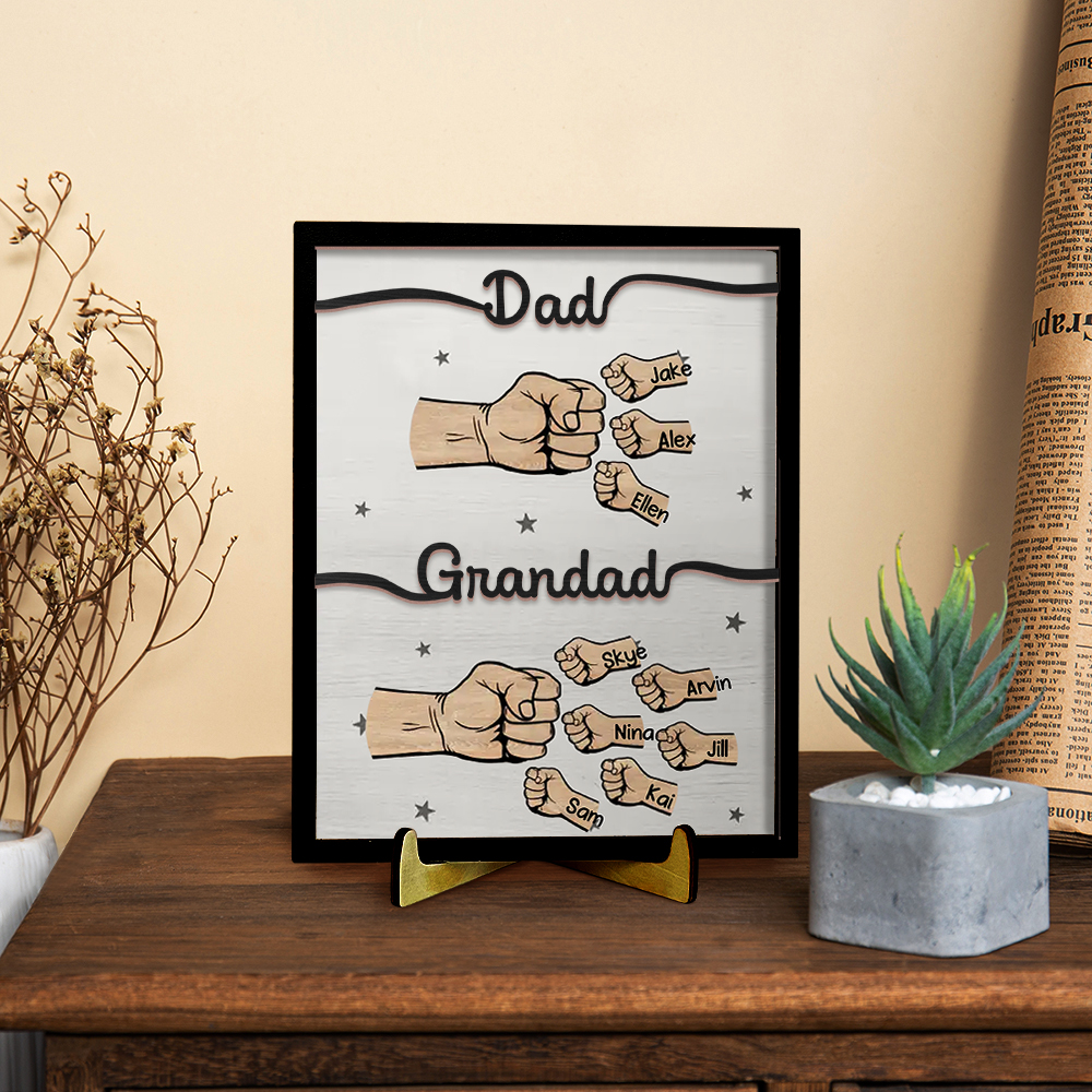 [Copy]Personalised Wooden Plaque – Custom Text & 2-8 Names, Unique Family Gift | Jessemade