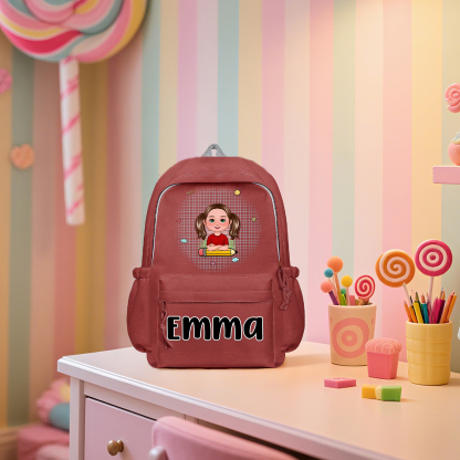Personalised Kids’ School Backpack – Custom Name & Cartoon Design, Multiple Colours Back to school gift | Jessemade