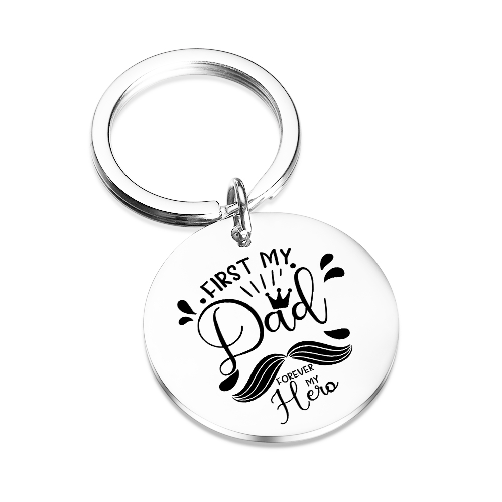 Stainless Steel Dad Keyring – Thoughtful Gift for Dad - Father's Day G