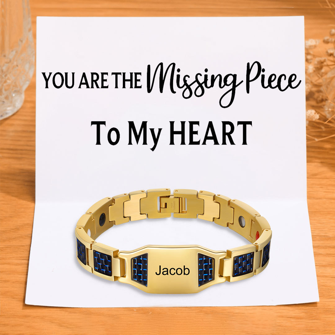 Personalised Men Bracelet Custom Name Bracelet for Him