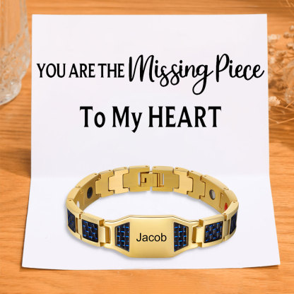 Personalised Men Bracelet Custom Name Bracelet for Him