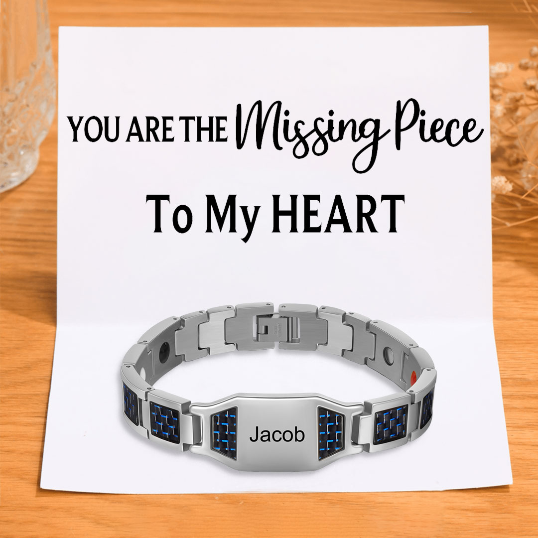 Personalised Men Bracelet Custom Name Bracelet for Him