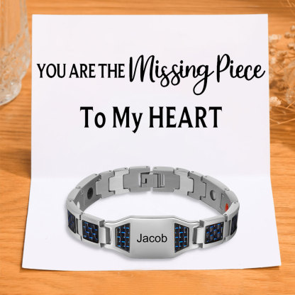 Personalised Men Bracelet Custom Name Bracelet for Him