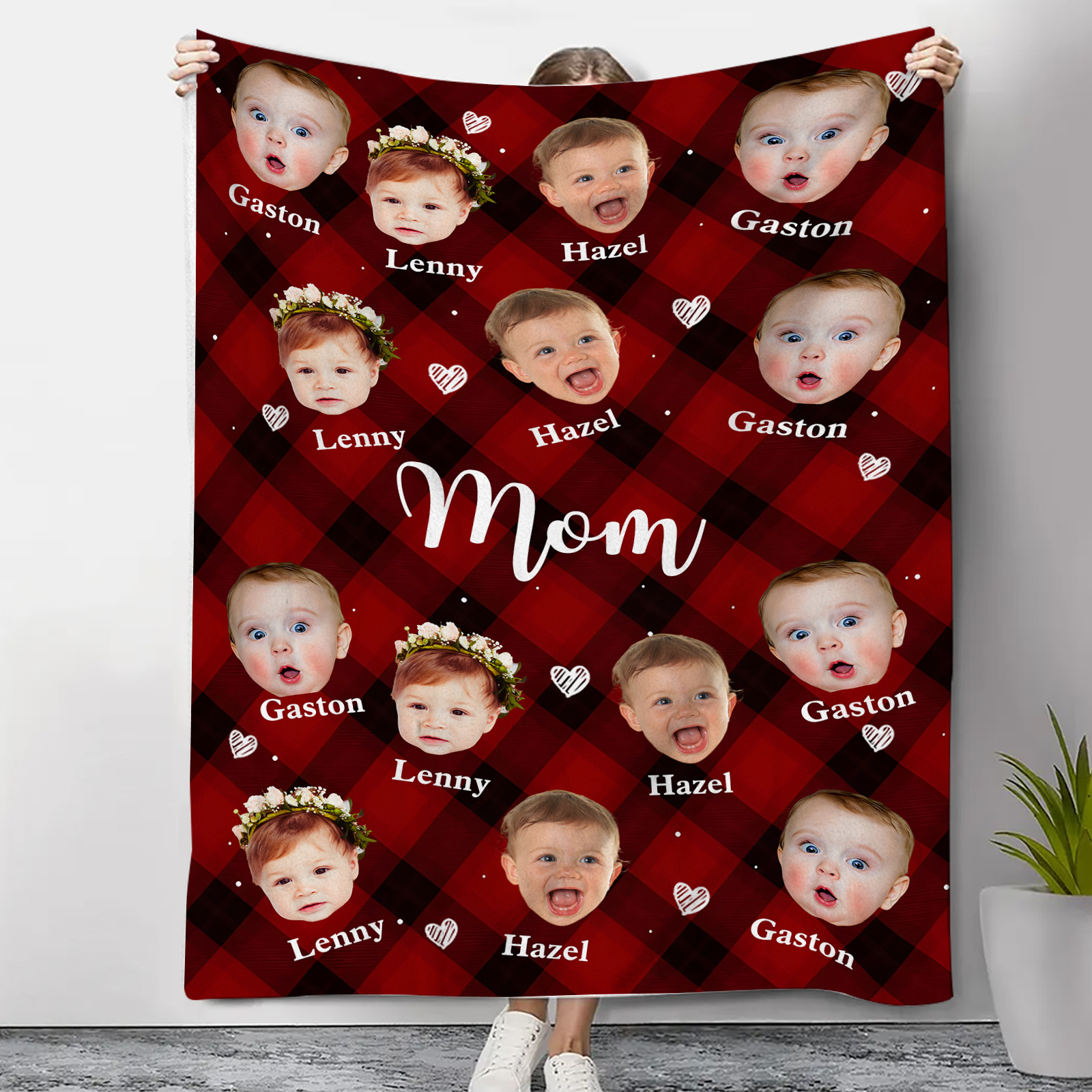 Personalised Photo Blanket Cozy Custom Gift for mum | Jessemade
