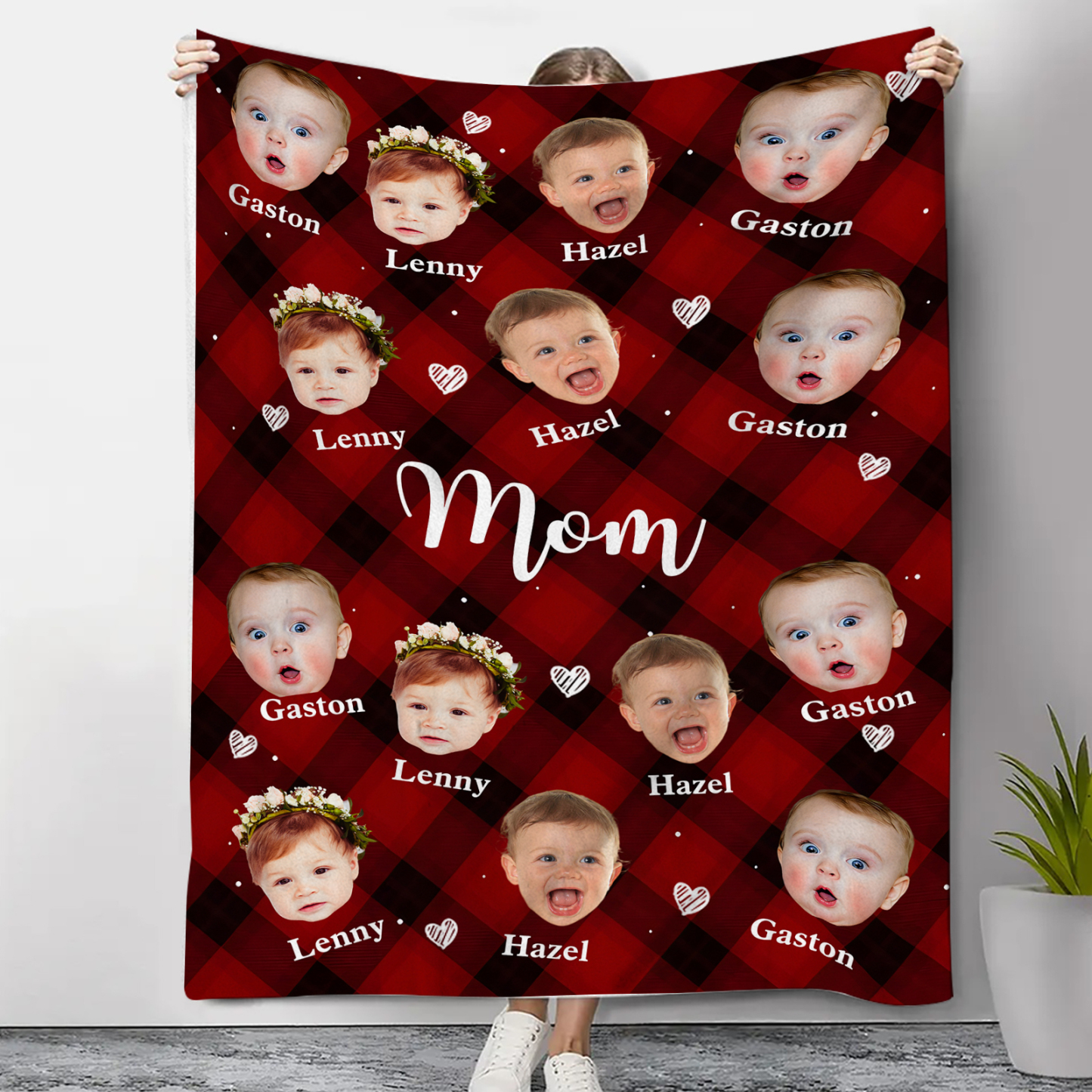 Personalised Photo Blanket Cozy Custom Gift for mum | Jessemade
