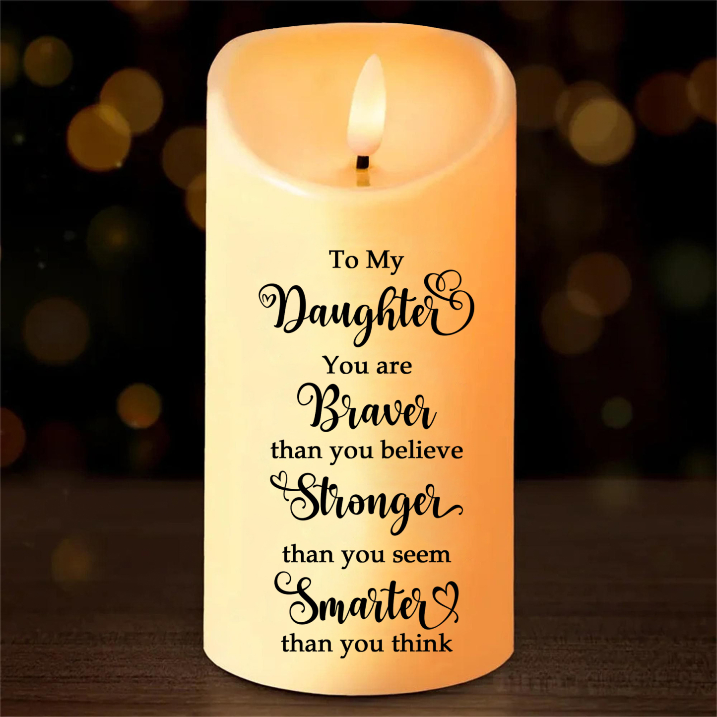 Personalised LED Candle for Mum & Daughter 2-4 Names Gift for Mum | Jessemade