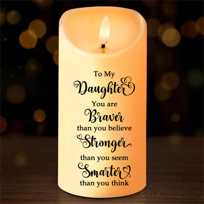 Personalised LED Candle for Mum & Daughter 2-4 Names Gift for Mum | Jessemade