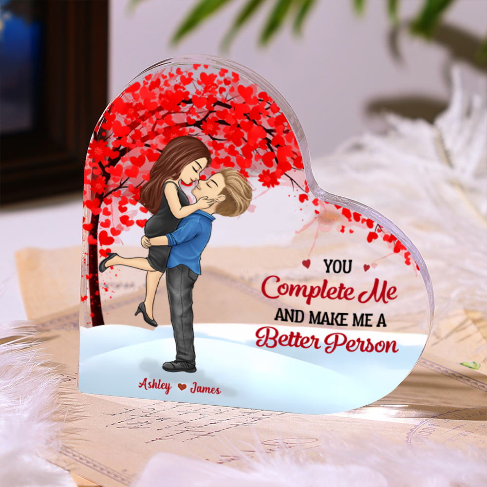 Personalised Heart-Shaped Couple Plaque with Custom Names & Romantic Design Perfect Gift for  Valentines Day-Jessemade AU