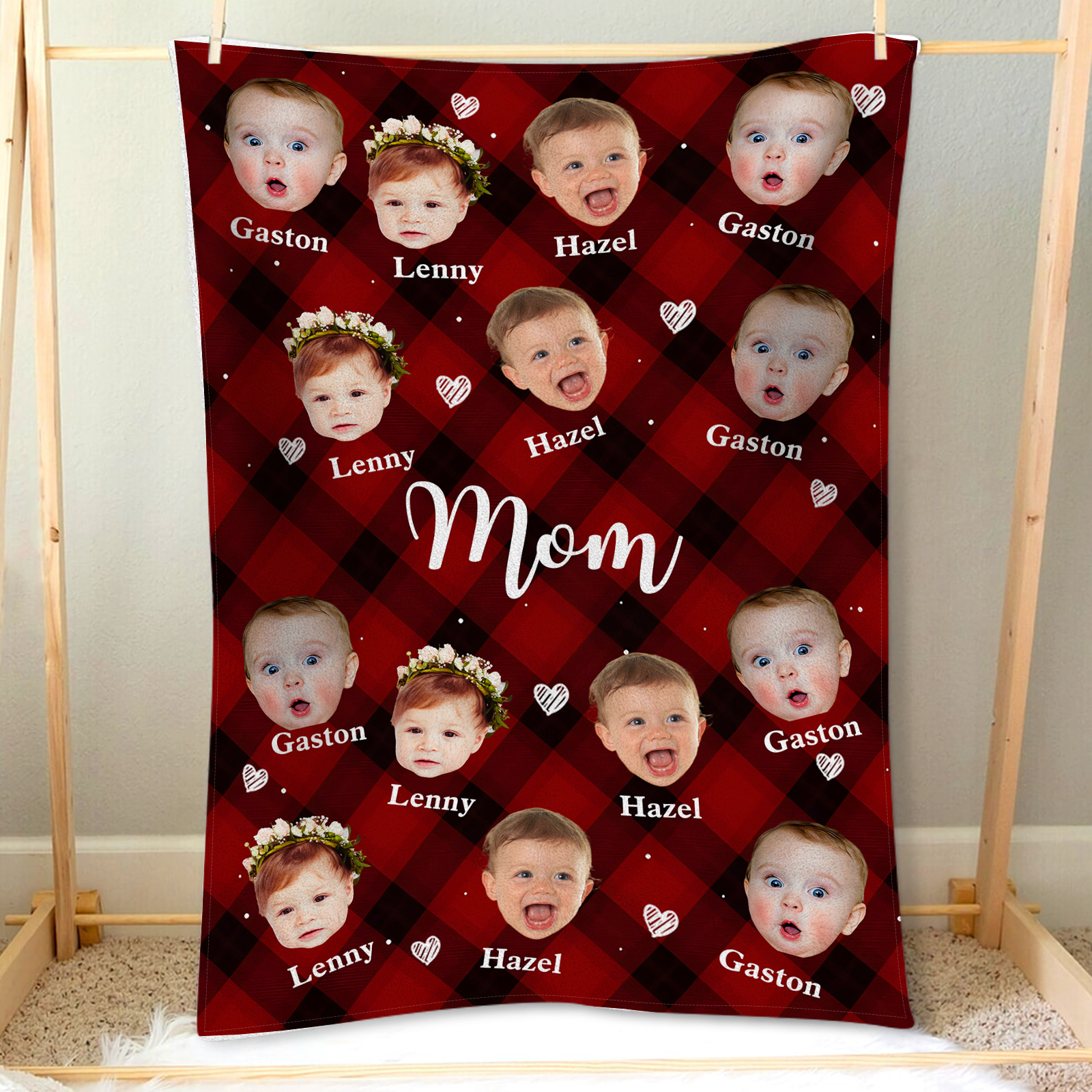Personalised Photo Blanket Cozy Custom Gift for mum | Jessemade