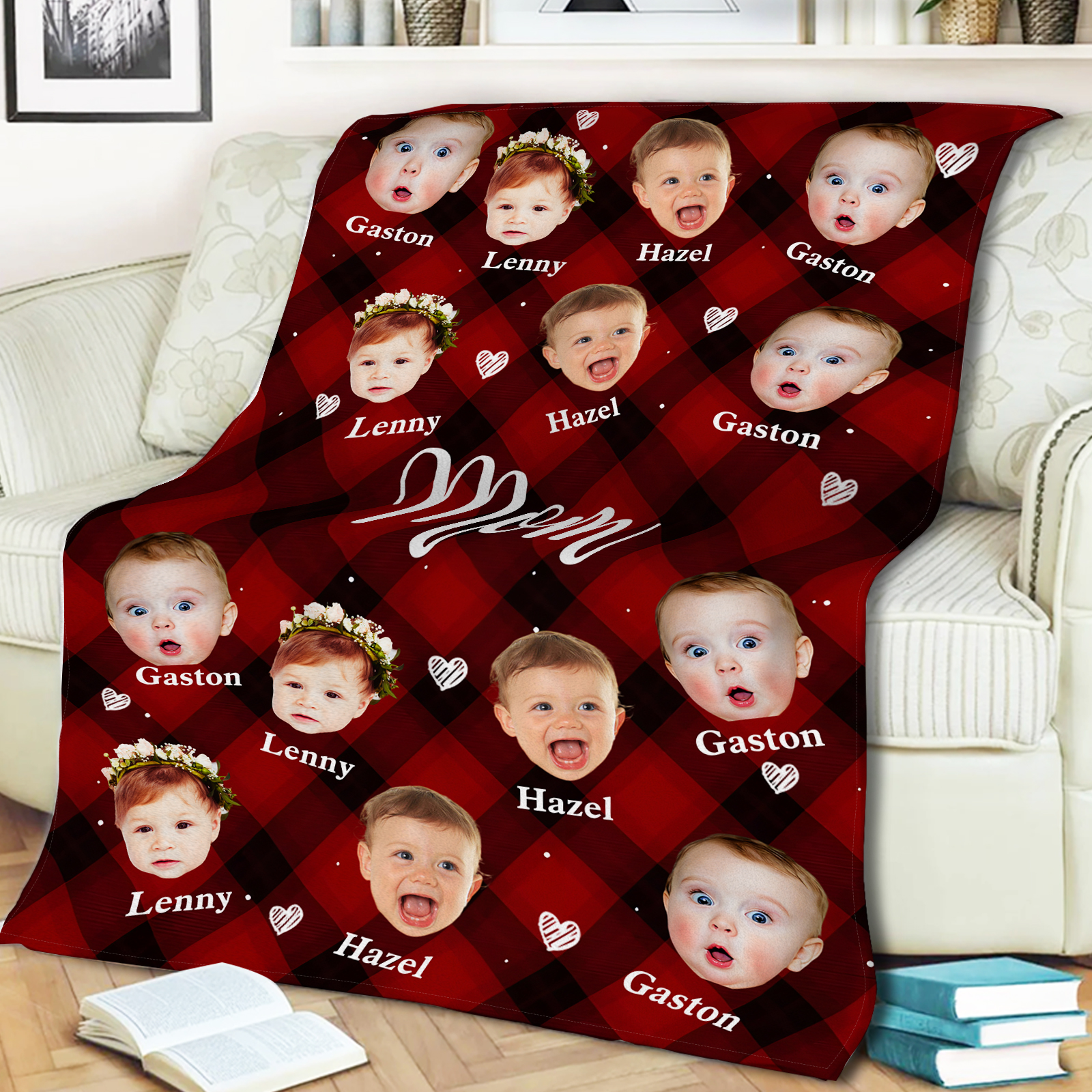 Personalised Photo Blanket Cozy Custom Gift for mum | Jessemade