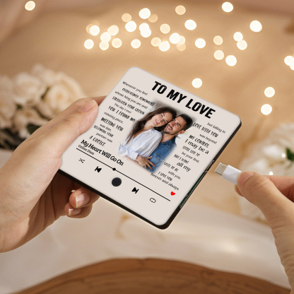 Personalised Photo Fridge Magnet To My Love I Know What Love Is Valentines Day Gift for Couples