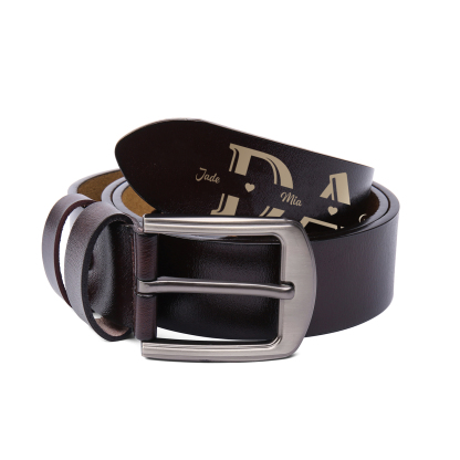 [Copy]Personalised Man’s Belt Custom 2 Letters Now You Will Always Think of Me Gift for Him | Jessemade