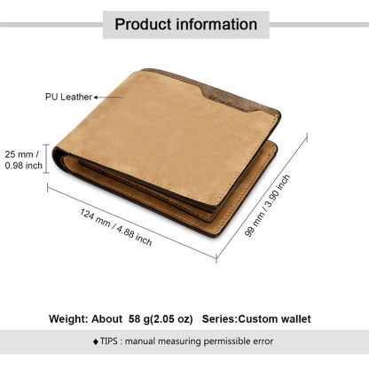 Personalised Football Best Dad Ever Leather Wallet – Custom Name Gift for Him | Jessemade