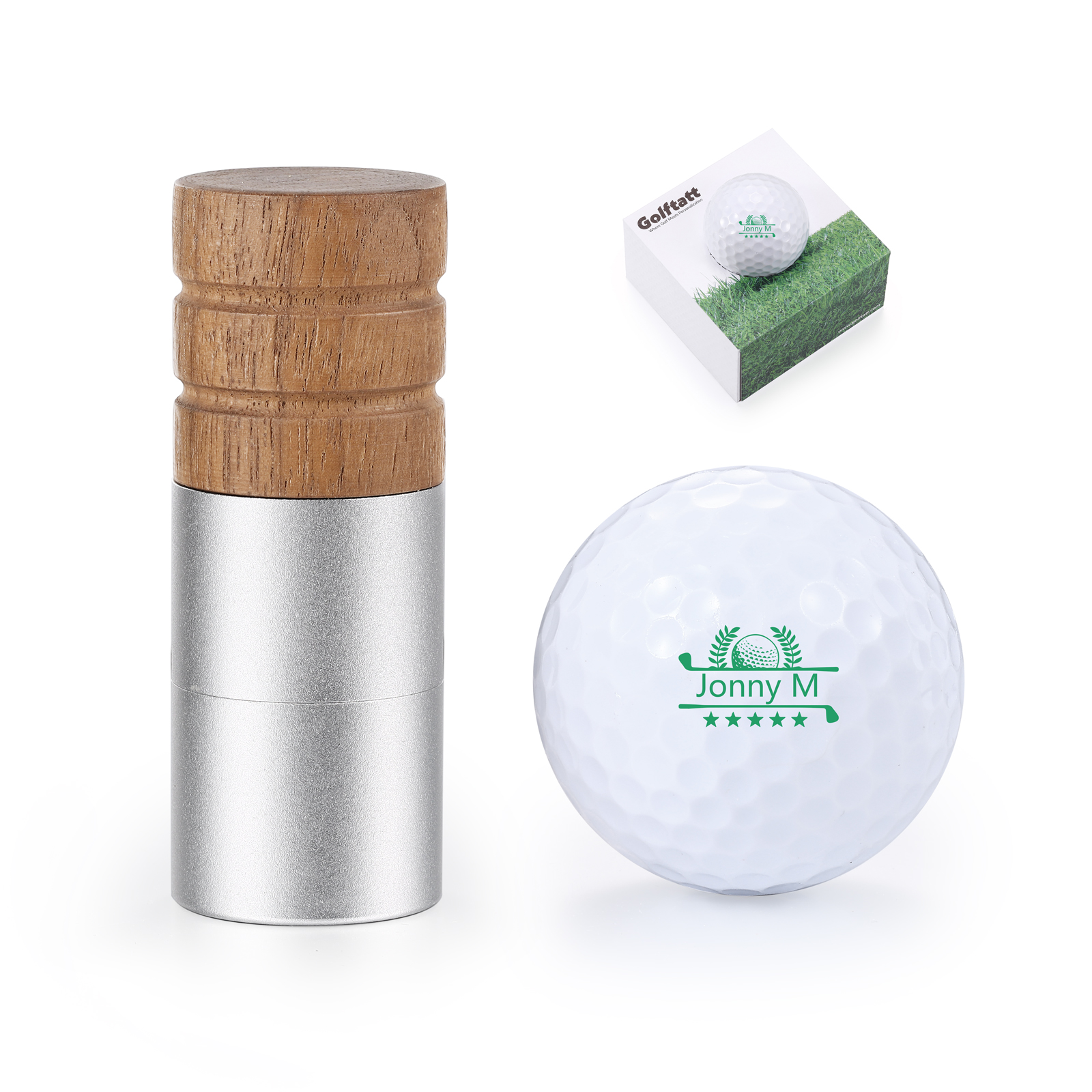 Personalised Golf Ball Stamp Custom 5 Colours