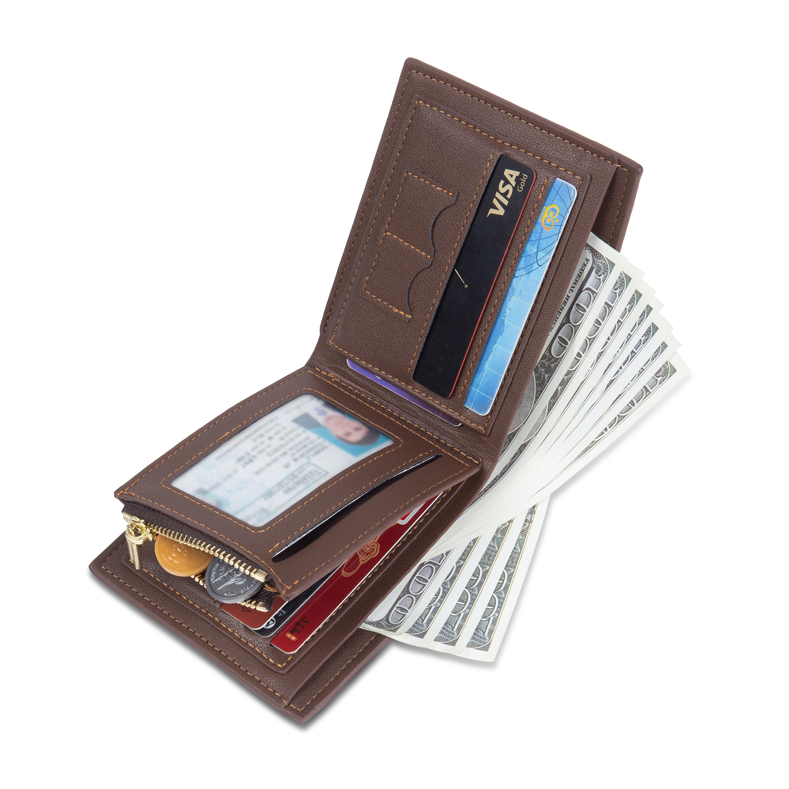 2 Name & 1 Photo Personalised Best Dad Wallet – Custom Father's Day Gift | Jessemade