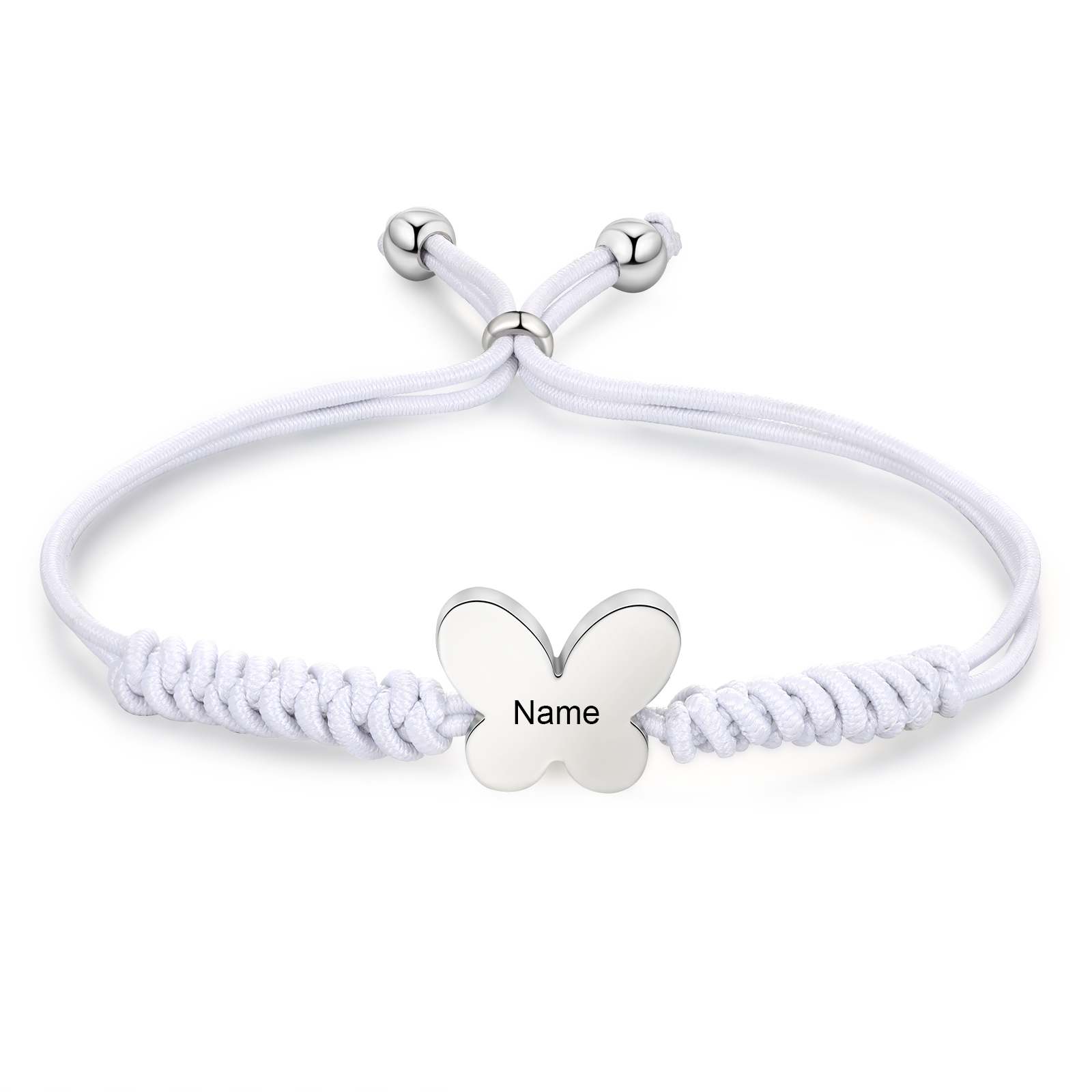 Butterfly Adjustable Bracelet Custom Name Bracelet Gift for Daughter Granddaughter - Your Wings Always Exist, All You Have To Do Is Fly-Jessemade AU