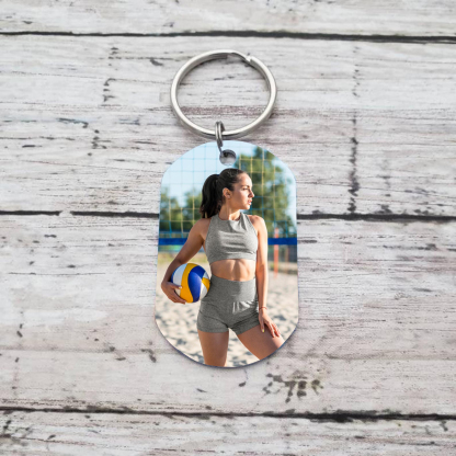 Personalised Photo Keychain Custom Stainless Steel Keychain Gift for Her - Just A Girl With Goals-Jessemade AU