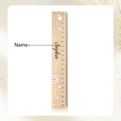Personalised 2 Names Gift Set Custom Enamel Mug & Ruler & Bracelets Gift Set Back-to-School Gifts for Daughters